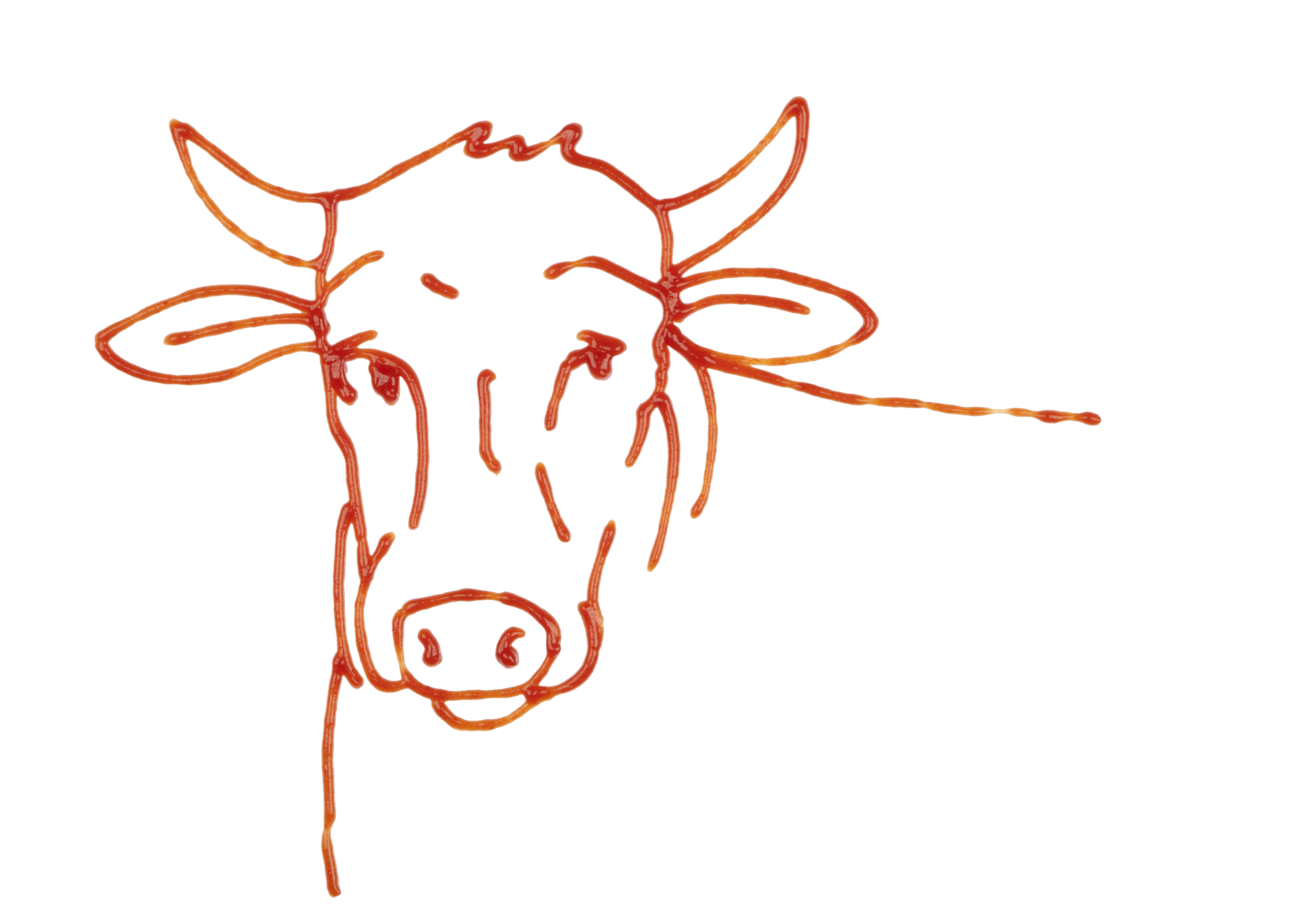 Ketchup cow